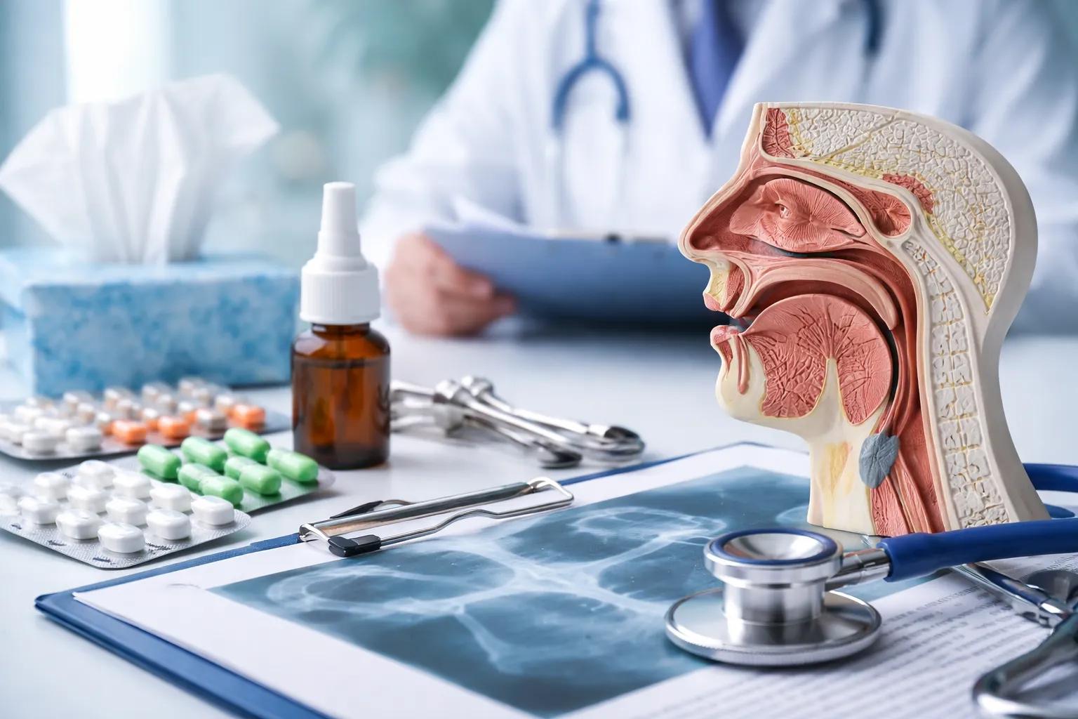 What ArTreatment of post nasal drip and cough with ENT diagnosis and nasal sinus anatomy modele the Long-Term Treatment Options for Post Nasal Drip and Cough?